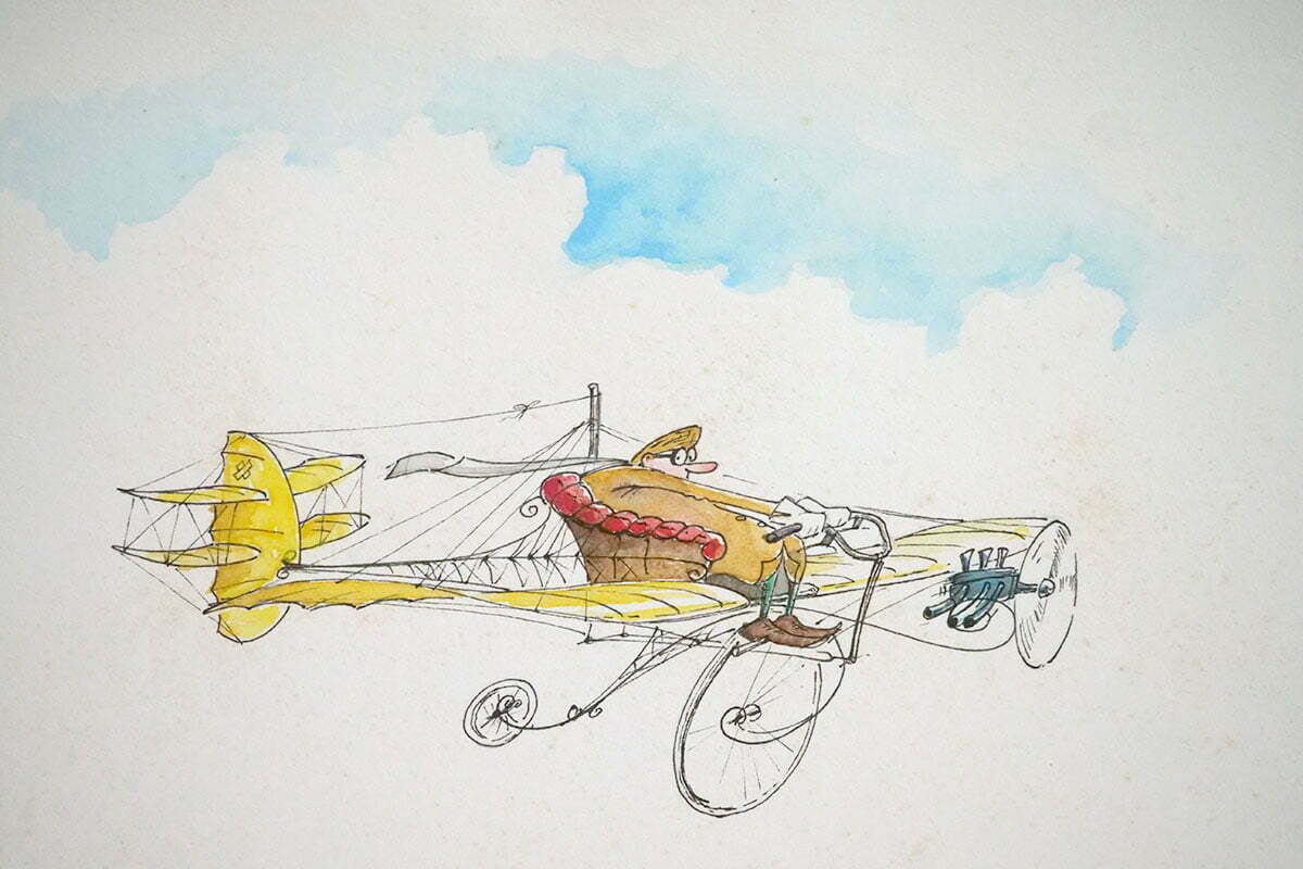 Aeroplane cartoon artwork