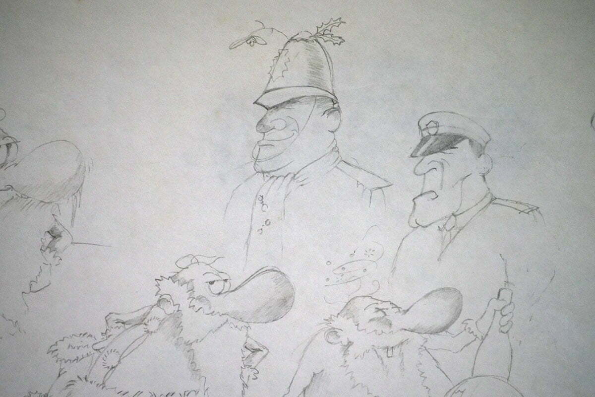 Cartoon policemen caricatures artwork
