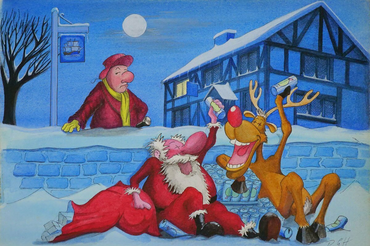 Christmas card artwork